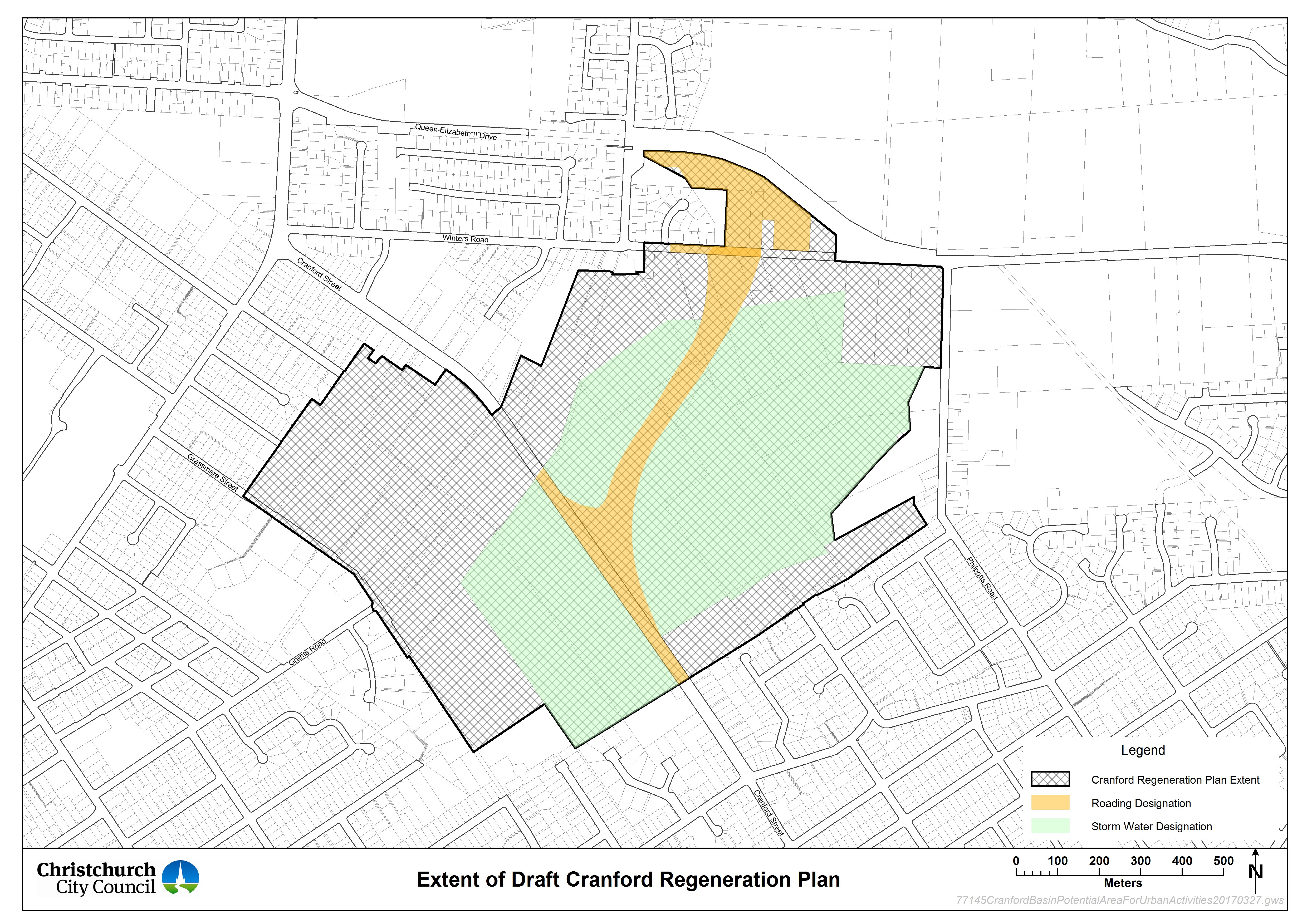 Extent of the Draft Cranford Regeneration Plan