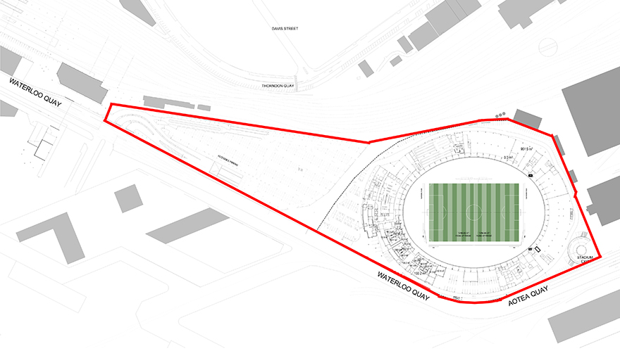 Wellington Stadium perimeter map