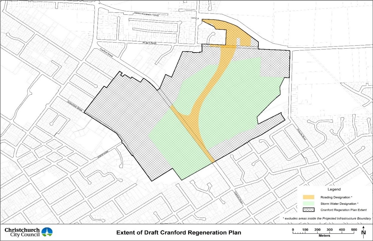 Extent of Draft Cranford Regeneration Plan